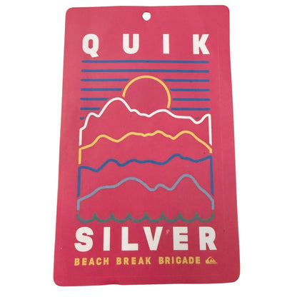 Quiksilver Beach Break Brigade Surf Sunset Pink Sticker