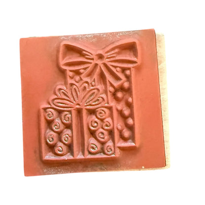 Westwater Enterprises Christmas Birthday Wrapped Presents Rubber Stamp
