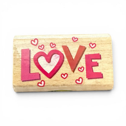 It's So Me! Love With Hearts Rubber Stamp