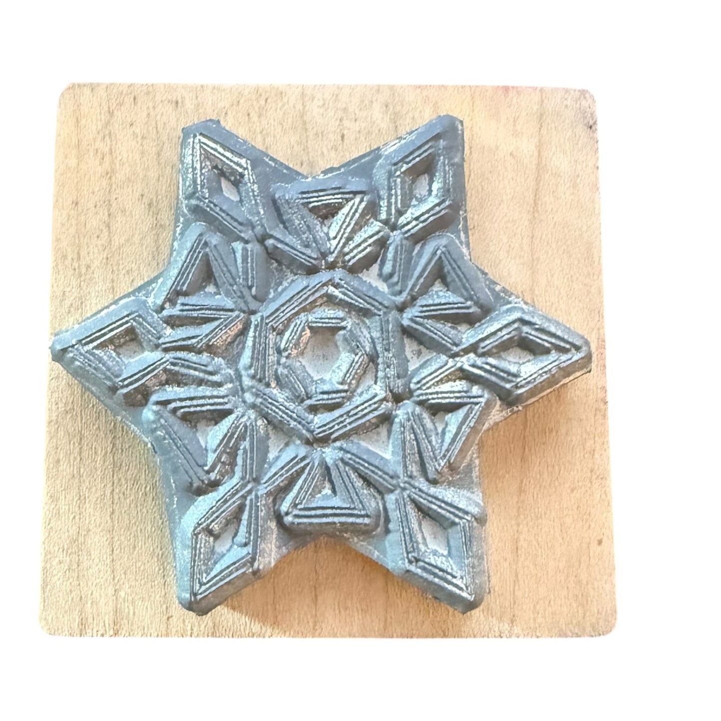 Magenta Snowflake Snow 02096-G Rubber Stamp