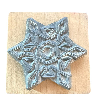 Magenta Snowflake Snow 02096-G Rubber Stamp