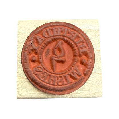 Inkadinkado Birthday Wishes 93188 K Rubber Stamp