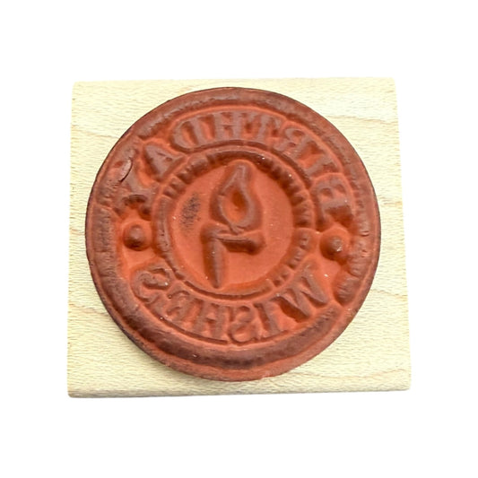 Inkadinkado Birthday Wishes 93188 K Rubber Stamp