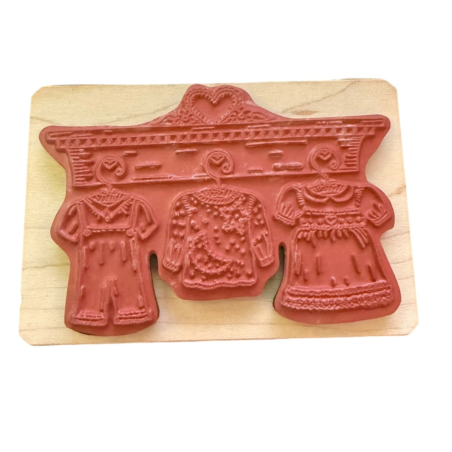 Inkadinkado Galerie Vernissage April Guilbault Infant Clothes 8894X Rubber Stamp