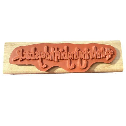 I'm Bringing Birthdays Back Unbranded Rubber Stamp EUC