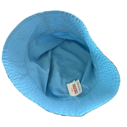 Disney Mickey Mouse blue interior of hat with a visible tag on a white background