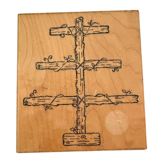 JRL Designs Special Occasion Tree R182 Large Rubber Stamp