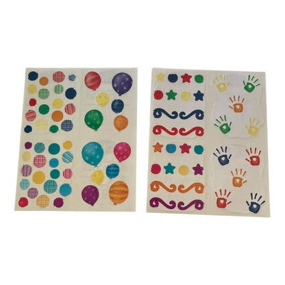 Creative Memories Fundamentals Balloons Paw Print Hands Party Sticker Collection