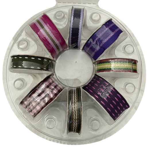 Portafolia Round About Ribbons Set Of 8 Ribbon Wheels
