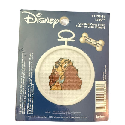 Disney Janlynn Lady Dog From Lady & The Tramp 2005 Cross Stitch 1133-81