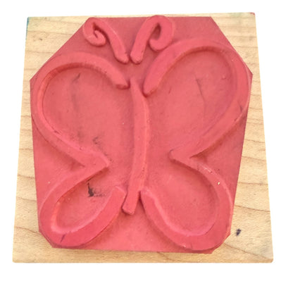 JRL Designs Large Single Butterfly Rubber Stamp