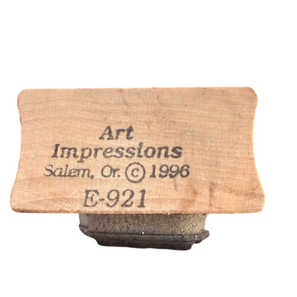 Art Impressions Vintage 1996 Thinking Of You E-921 Rubber Stamp