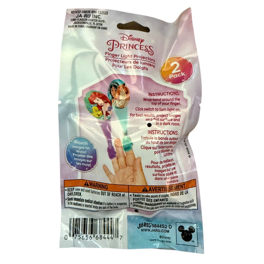 Disney Princess 2 Finger Light Projectors Ariel Jasmine