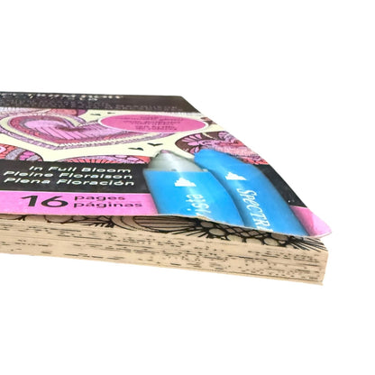 Spectrum Noir Colorista In Full Bloom Colourable Glitter Coloring Marker Pad