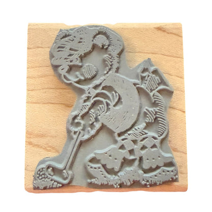 Stampendous Funstamps Golfing Par Swinger D59 Rubber Stamp
