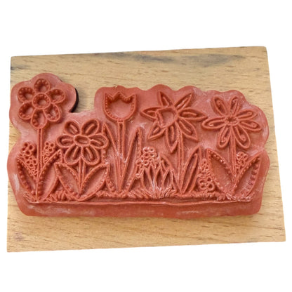 StampCraft Flower Garden Floral 440H100 Rubber Stamp