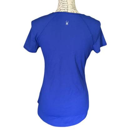 Spyder Purple Crew Neck Short Sleeve Activewear Shirt Small