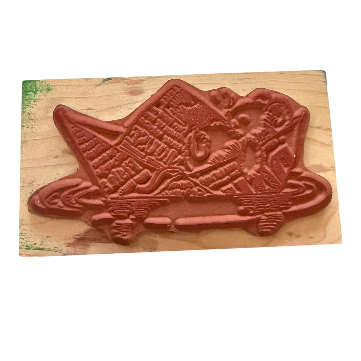 Penny Black Margaret Sherry Floating Dreams Mouse Paper Boat 1645K Rubber Stamp