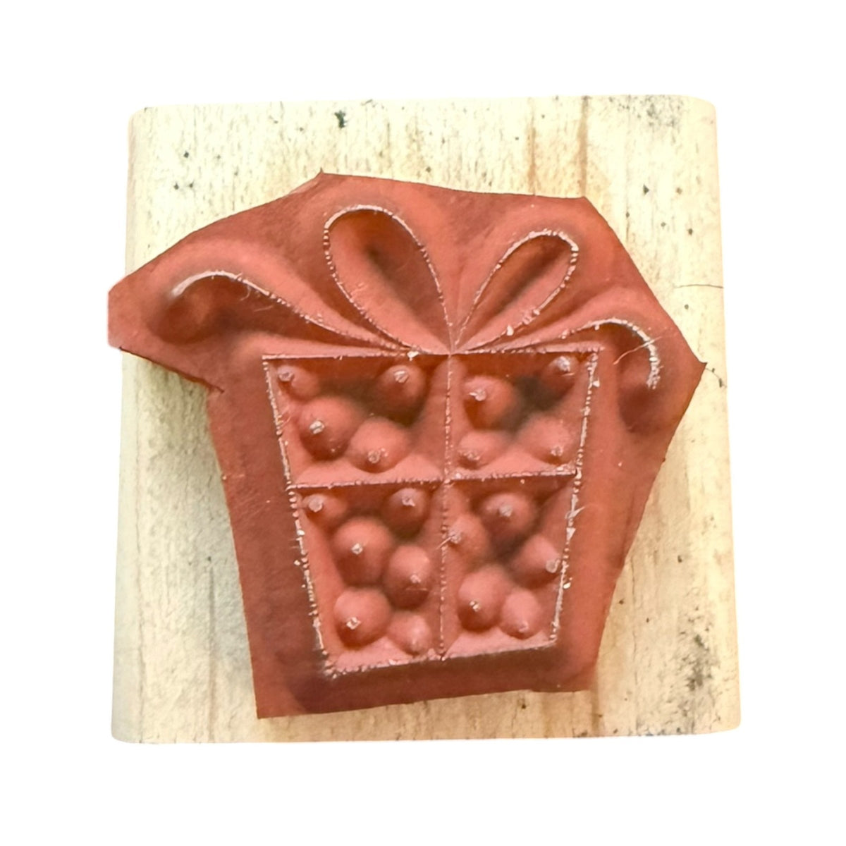 Stampin’ Up 2006 Christmas Birthday Wrapped Present Gift Rubber Stamp