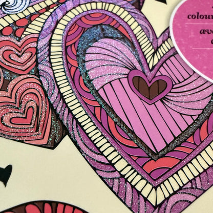 Spectrum Noir Colorista In Full Bloom Colourable Glitter Coloring Marker Pad