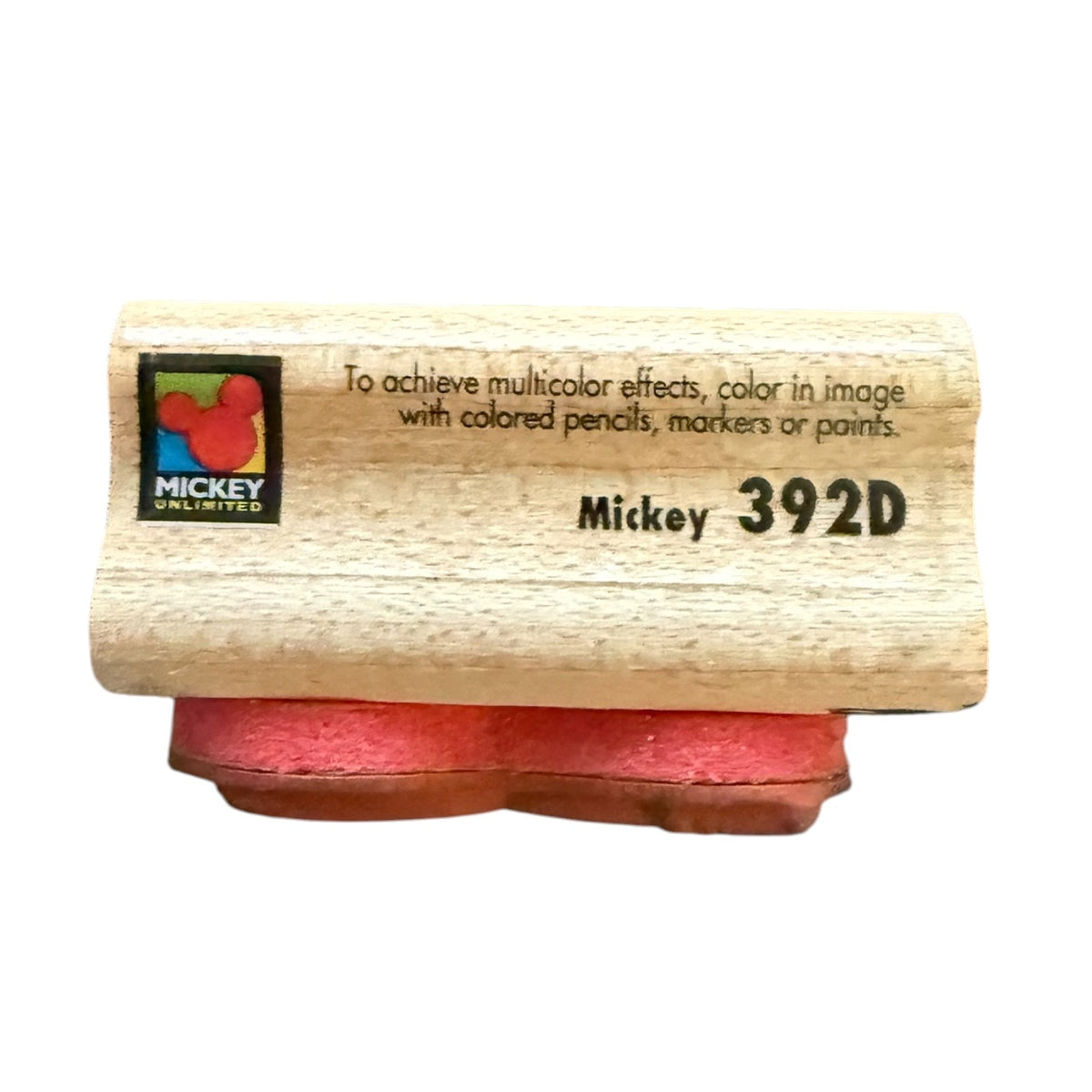 Disney Rubber Stampede Mickey Mouse 392D Rubber Stamp