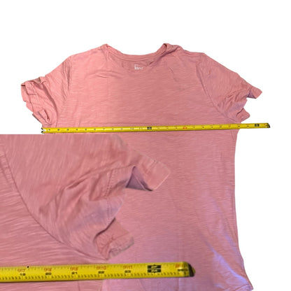 Felina Pink Cotton Blend Short Sleeve Shirt XX-Large
