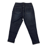 Bloomchic Dark Blue Stretch Capri Denim Jeans back