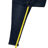 Bloomchic Dark Blue Stretch Capri Denim Jeans inseam