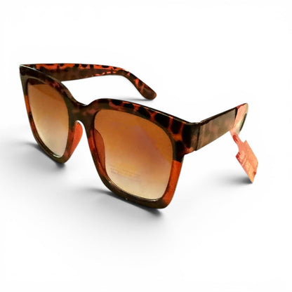 Wide Frame Women's Tortoise Shell Sunglasses Ultraviolet Protection