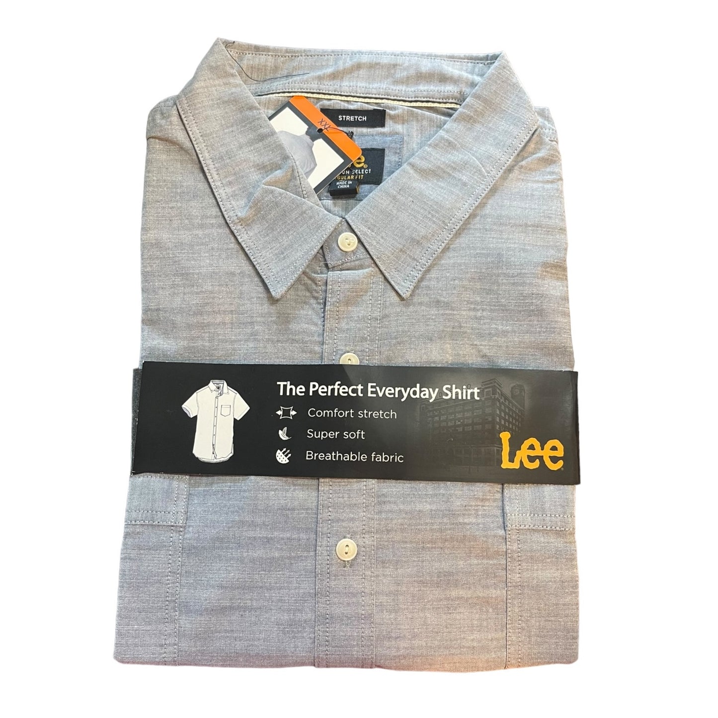 Lee Premium Select Regular Fit Button Front Shirt Size XX-Large