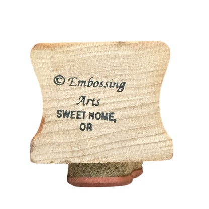 Embossing Arts Sewing Thread & Needle Rubber Stamp