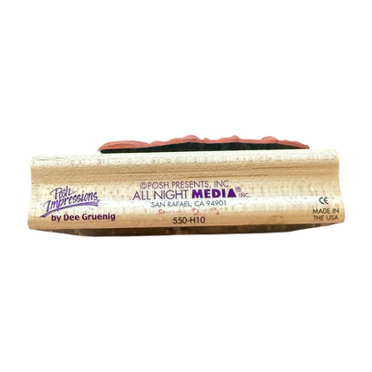 All Night Media Party Ribbon Border Trim 550-H10 Rubber Stamp