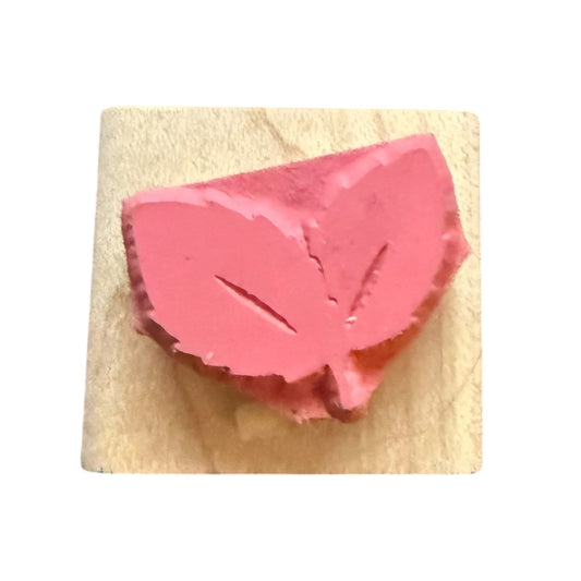 JRL Design Co Mini Leaf Leaves Rubber Stamp EUC
