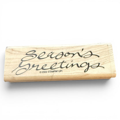 Stampin' Up! 2002 Seasons Greetings Rubber Stamp