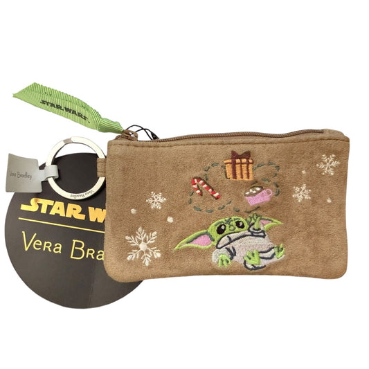 Vera Bradley Limited Edition Star Wars Holiday Grogu Coin Pouch NWT