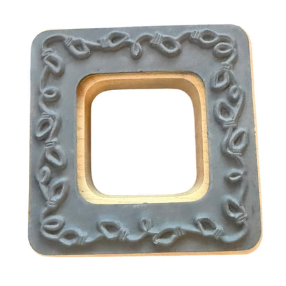 Stampendous! Christmas Holiday Lights Frame QN027 Rubber Stamp