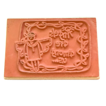 Westwater Enterprises Trena Hegdahl Angels Are Among Us Rubber Stamp