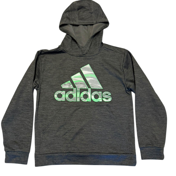 Front of gray hoodie