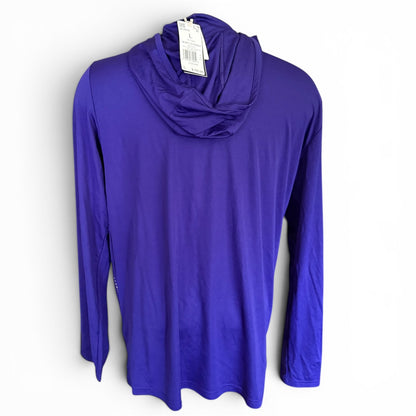 Purple long-sleeve hoodie  on a white background
