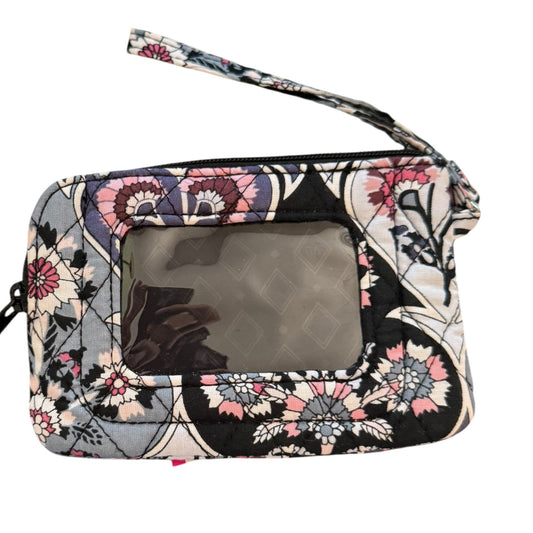 Vera Bradley RFID Ornate Blooms Zip Top ID Case Wristlet