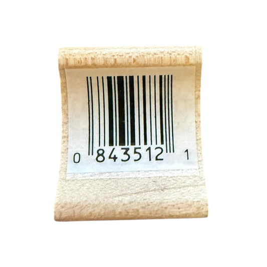 Bar code label on a white background