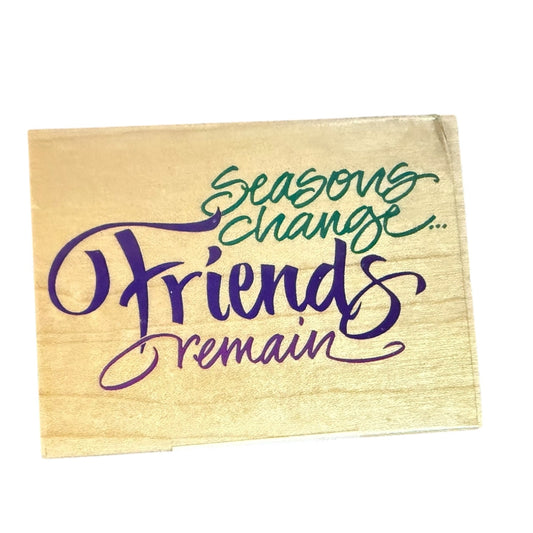 Friends rubber stamp front