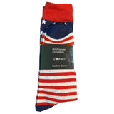 Back of stars and stripes of socks