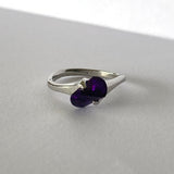 Front of purple silver ring 2