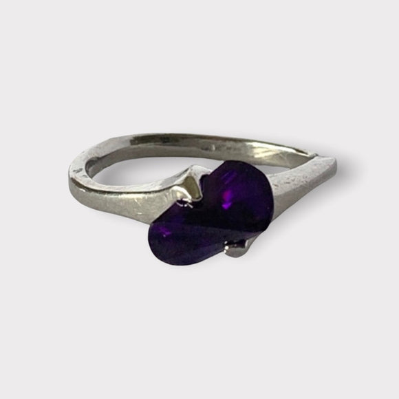Front of purple silver ring 1