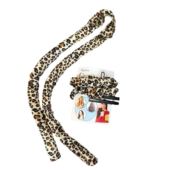 Heatless hair curler and clips set