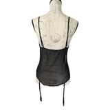 AvidLove Blue Black Lace Lingerie Nighty Back