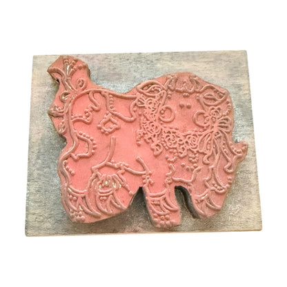 Provo Craft Silly Fun Cow Bull Unique Rubber Stamp