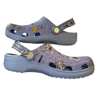 Crocs Disney Parks Purple 100th Anniversary Clog Shoe Size M 5 W 7