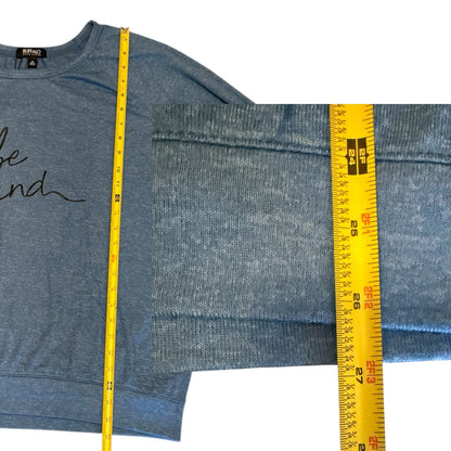 Buffalo By David Bitton Be Kind Blue Soft Jersey Long Sleeve Shirt Size XL